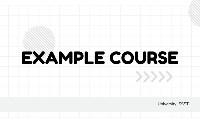 Example course